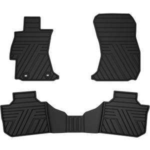 TTX LIGHTING Floor Mats Compatible with Subaru Crosstrek 2016-2017/Impreza 2012-2016/WRX 2015-2021, Custom Fit All Weather 1st & 2nd Row Floor Liners, Black
