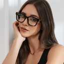 kimorn Blue Light Blocking Glasses, Anti Eyestrain & UV Protection, Square Frame Glasses for Women and Men