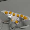 Eye Massager with Heat and Cooling for Migraines  14 Massage Nodes for Eye Strain Relief, Rechargeable Bluetooth Music, Improve Sleep,Eye Strain Relief, Birthday Gifts for Women and Men(White)