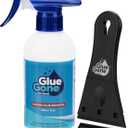 Glue Gone 10 oz Adhesive Remover - Versatile, Gentle Solution for Stubborn Residue Like Wax, Grease, Gum, Labels, Decals, and More - Works on Wood, Plastic, Glass, Metal, and Other Surfaces