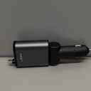 LISEN Retractable Car Charger USB C Upgraded Smart Charging Cable Cigarette Lighter Adapter Car Charger USB C Fast Charge, Car Accessories for iPhone 17 Pro Max 16 15, Samsung Galaxy S26 S25, Pixel (Grey)