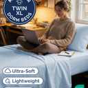 Twin XL Size 3 Piece Sheet Set - Comfy Breathable & Cooling Sheets - Hotel Luxury Bed Sheets for Women & Men - Deep Pockets, Easy-Fit, Soft and Wrinkle Free Sheets - Sky Blue Oeko-Tex Bed Sheet Set