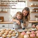 Cookie Press Gun Kit, Stainless Steel 13 Discs + 8 Nozzles, Perfect for DIY Cookies & Decorating, Baking Gift for Women