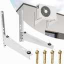 Mini Split Wall Mounting Bracket for 9,000-18,000 BTU Air Conditioner, Heavy Duty AC Support Bracket for Outside, Holds Up to 330lbs