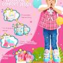 Adjustable Roller Skates for Kids Girls Ladies with Light Up Flash Wheels(Age 3-9),Three-Point Type Balance,Gift Box Packing for Toddlers,Children