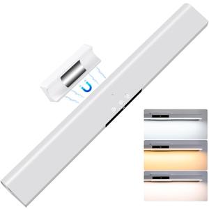 VAVOFO 15.7 Inch Light Bar with Hand Wave, 3 Colors, Stepless Dimming, Adjustable Mirror Lights,3000mAh Rechargeable Makeup Light, Magnetic Wall Lights for Cabinet,Kitchen,Closet,Desk