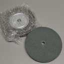 6 Inch Bench Grinder Grinding Wheel & Wire Wheel Brush with 1/2'' Arbor, 60 Grit Silicon Carbide Bench Grinding Wheel for Bench Grinder,for Drill Bits, Blades and Knifes Cleaning Polishing Sharpening