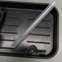 Soap Dispenser - 2 Pack, Antique Design Thick Glass Hand Soap Dispensers with Sturdy Tray; 304 Rust Proof Stainless Steel Black Pump, 12Pcs Stickers, for Kitchen, Bathroom