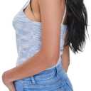 Forever 21 Womens Sweater-Knit Cropped Cami (Blue), Size L