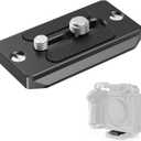 SMALLRIG Quick Release Plate for Arca Swiss, Baseplate with 1/4''-20 Screw, 3/8''-16 Screw, for Cameras and Cages - 2146B