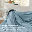 Bedsure Dusty Blue Bed Set Queen Size, Soft Bed in a Bag 7 Pieces, Alternative Comforter Set for All Seasons, Breathable Marshmallow Prewashed Bedding Set with Comforters, Sheets, Pillowcases & Shams