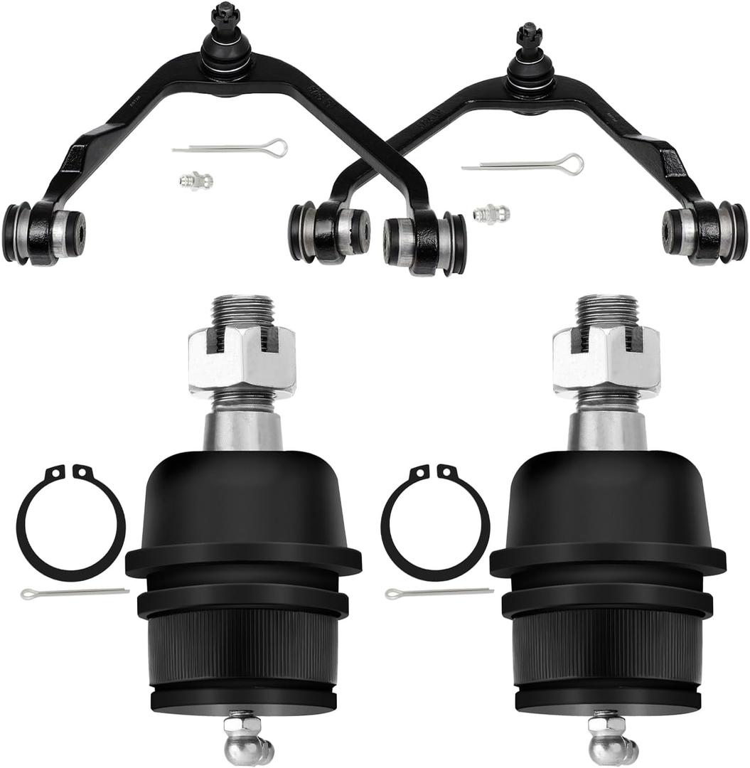 Front Upper Control Arm And Ball Joints Assembly Fit 1999-2003 for Ford for F-150 1997-2002 for ford Expedition 1998-2002 for Lincoln Navigator 4WD, 4Pcs
