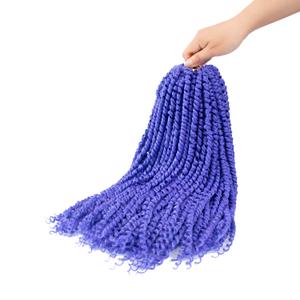 Passion Twist Crochet Hair 18inch 96 Stands Passion Twists Braiding Hair 6 Packs Synthetic Passion Twist Crochet Braids Hair Extensions (818# Violet hair, 18 Inch (Pack of 6)) (18 Inch ( Pack of 6 ), 818# Violet hair)
