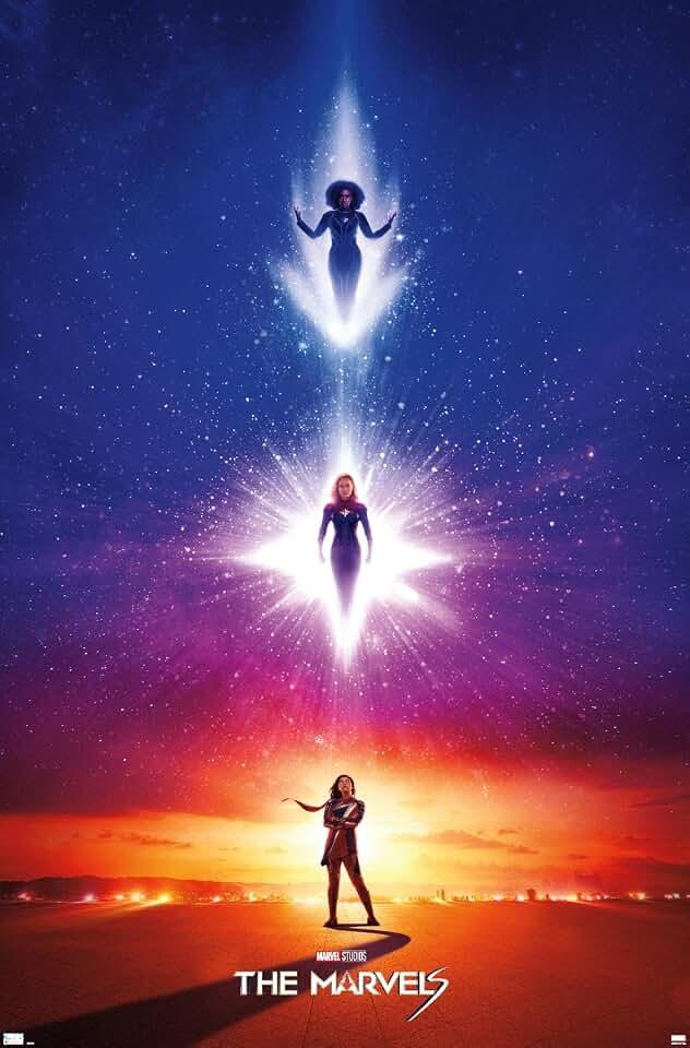 Trends International Marvel The Marvels - Teaser One Sheet Wall Poster, 34L x 22.4W, Unframed Version, Pack Of 2