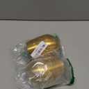 17 oz Stainless Steel Stemless Wine Glass, Outdoor Portable Wine Tumbler for the Pool, Camping,Cookouts, Travel-Set of 2 Metal Drinking Cups Father's Day, OktoberfestGold