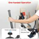 PROfezzion Gym Fitness Magnetic Phone Mount, Heavy Duty Clamp MagSafe Phone Holder for Treadmill, Exercise Bike, Peloton, Stroller, Golf Cart, Shopping Cart, Handlebar - Fit for iPhone 12-17 Series