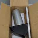 4 Inch Hooded Wall Vent with Screen and Damper,Outdoor Dryer Vent Cover for 4 inch Pipe,Wall Exhaust Vent Cover Cap External Extractor for House Ventilation&Outside Air Exhaust,Galvanized Steel,Black