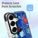 for Samsung Galaxy S23 Ultra Case Travel Adventure Collage Pattern Military Grade Drop Protection Voyage Slim TPU Cover with Camera Protection for Women Girls Men Boys Travel Lovers (BlueSea1)