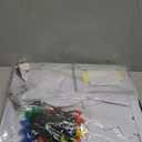 ARQRHTLY 5 Pcs Winter North Pole Decorations, 31.4 x 46.4 in Lighted 2D Ice House Cardboard Cutout with 2 Penguins Stand and Lights Strings for Yard Garden Lawn Indoor Outdoor