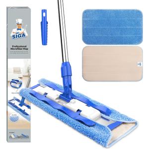 MR.SIGA Professional Microfiber Mop for Hardwood, Laminate Floor Cleaning