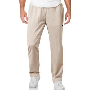 JMIERR Mens Casual Lightweight Pants Stretch Elastic Waist Drawstring Jogging Sweatpants Pants, 32 (S)