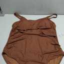 Women's Plus Size One Piece Swimsuit- Tummy Control Bathing Suit Ribbed Square Neck Swimwear, Size: 20W