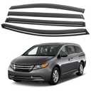 4PCS Rain Guards Fit for Honda Odyssey 2011-2017, Durable Front & Rear Window Visors Wind Deflector, Outside Mount Vent Shade Shield 2011 2012 2013 2014 2015 2016 2017