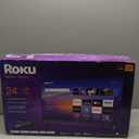 Roku Smart TV 24-Inch Select Series, 720p HD TV Roku TV with Voice Remote Flat Screen LED Television with Wi-Fi for Streaming Live Local News, Sports, Family Entertainment