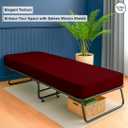 Cot Fitted Sheet 30 x 75, 100% Egyptian Cotton, 1 PC Cot Size Bottom Sheet Only, Perfect for Narrow Twin, Camp Bunk, Army Cots, Trifold Mattress, Camping Cot, Guest Bed Replacement(Burgundy)