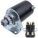 Starter 14 Teeth with Relay Compatible with Craftsman LT1000 LT2000 DYT4000 LT3000 YT3000 42 inch Riding Mower for BS Engine 17-20HP 593934 693551
