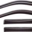 WeatherTech Custom Fit Side Window Deflectors for Avalanche, Silverado, Sierra, Silverado 1500, Silverado 2500HD/3500HD, Suburban - (84426), Front & Rear Set - Dark Tint