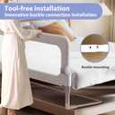 Baby Bed Rails Guard for Toddlers - 32" Toddler Bed Rail for Queen Full King Twin Crib Bunk Size Bed Adjustable Heights & Foldable Portable Bedrail Extra Tall Child Safety Side Railing Guards for Kids