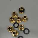 Garden Hose Quick Connector 3/4 inch GHT Brass Easy Connect Fitting Male Only (3/4" 8PCS))