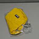 Lukovee Dog Raincoat, Adjustable Dog Rain Jacket with Clear Hooded Double Layer for Large Medium Small Dogs Puppies, Waterproof Rain Coat Poncho with Reflective Storage Pocket & Rim (Yellow,M)