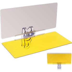 1 PCS Sun Visor Extender for Car, Anti-Glare Polarized Car Sun Visor Shield, Day and Night Driving Windshield Sunshade, Eye Protection Extension for Cars, Trucks and SUV, 11.79 x 5.70 in
