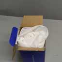 MIULEE Non-See-Through French Door Curtains for Door Window, Privacy Light Filtering Sheer Curtains for Decoration, Window Drapes with Rod Pocket and Tie Back, White, 26 x 72 inches, 2 Panels