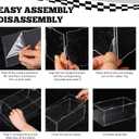 2 PCS Acrylic Model Car Display Case 1: 18 Scale Clear Display Boxes with Plastic Base Diecast Model Car Showcase & Storage Organizer for Vehicle Collectibles Memorabilia