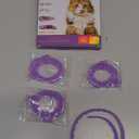 Calming Collar for Cats: Pheromone-Infused Behavior Support, Long-Lasting 30-Day Effect, Adjustable & Waterproof, 4-Pack (X Purple)