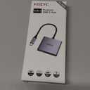 USB C to Dual HDMI Adapter 4K@30Hz, KOZYC USB C Hub Multiport Adapter with 2xHDMI, USB 3.0, 100W PD, Support USB C to HDMI Splitter Extended Display for MacBook Pro (MST is not Supported on MacOS)