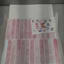CRE8TIVE 4 Sheets Long Hexagon Tile Peel and Stick Backsplash Pink Peel and Stick Tiles for Walls 12"x12" Adhesive Back Splash Tiles for Kitchen Bathroom Waterproof 3D Tile Stickers for Laundry Room