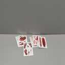 30 Sheets Scar Tattoos Temporary Halloween Makeup Kit, Large Size Fake Chucky Scars Stitches Bloody Wound Vampire Zombie Tattoos, Realistic Stitch Stickers for Men Women Kids Cosplay Party Prank