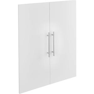 ClosetMaid SuiteSymphony Wood Closet 25-Inch Door Set Pair, Add On Accessory, Modern Style, for Storage, Clothes, Pure White/Satin Nickel
