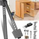 Pocket Door Slide Kit, Cabinet Door Hardware for Insert Doors | Metal construction with magnetic buffer system, smooth silent glide, space-saving design for cabinets, wardrobes, bathrooms.