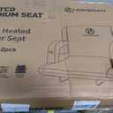 HOPERAN 25" 2pcs Dual-Sided Heated Stadium Seats for Bleachers with Back Support, 3 Levels Heating Stadium Seating for Bleachers Seat with Backrest, 5 Pockets Portable Stadium Chair for Outdoor