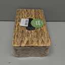 Rectangular Tissue Box Cover Compatible with 100-160 Sheets of Kleenex Water Hyacinth Rectangle Tissue Box Rattan Tissue Box Holder Rectangular, Hand Woven Wicker Tissue Holder