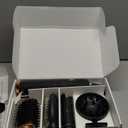 Air Styler 5 in 1, Hair Dryer Brush & Multi-Styler with 110,000 RPM High-Speed Powerful Motor, Auto-Wrap Curler, Cushion Massager, Oval Brush, Diffuser, Nozzle Attachment (Premium Black)