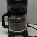 Mueller 12-Cup Drip Coffee Maker - Borosilicate Carafe, Auto-Off, Reusable Filter, Anti-Drip, Keep-Warm Function, Clear Water Level Window Coffee Machine, Kitchen Essentials & Accessories (Black)