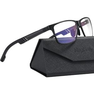 Blue-Light-Blocking-Glasses Men/Women Gaming Glasses Computer Screen Eyeglasses Metal Frame black