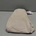 VOOVEEYA Womens Straight Leg Leggings, High Waisted Yoga Pants with Pockets Tummy Control Bootcut Casual Dress Pants, 30 Inseam, Small, Beige