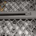 MYPET North States Paws Portable Pet Gate: 26-40" Wide. Pressure Mount. No Tools Needed. Made in USA, 23" Tall, Expandable, Durable Dog Gates for Doorways, Fieldstone Gray